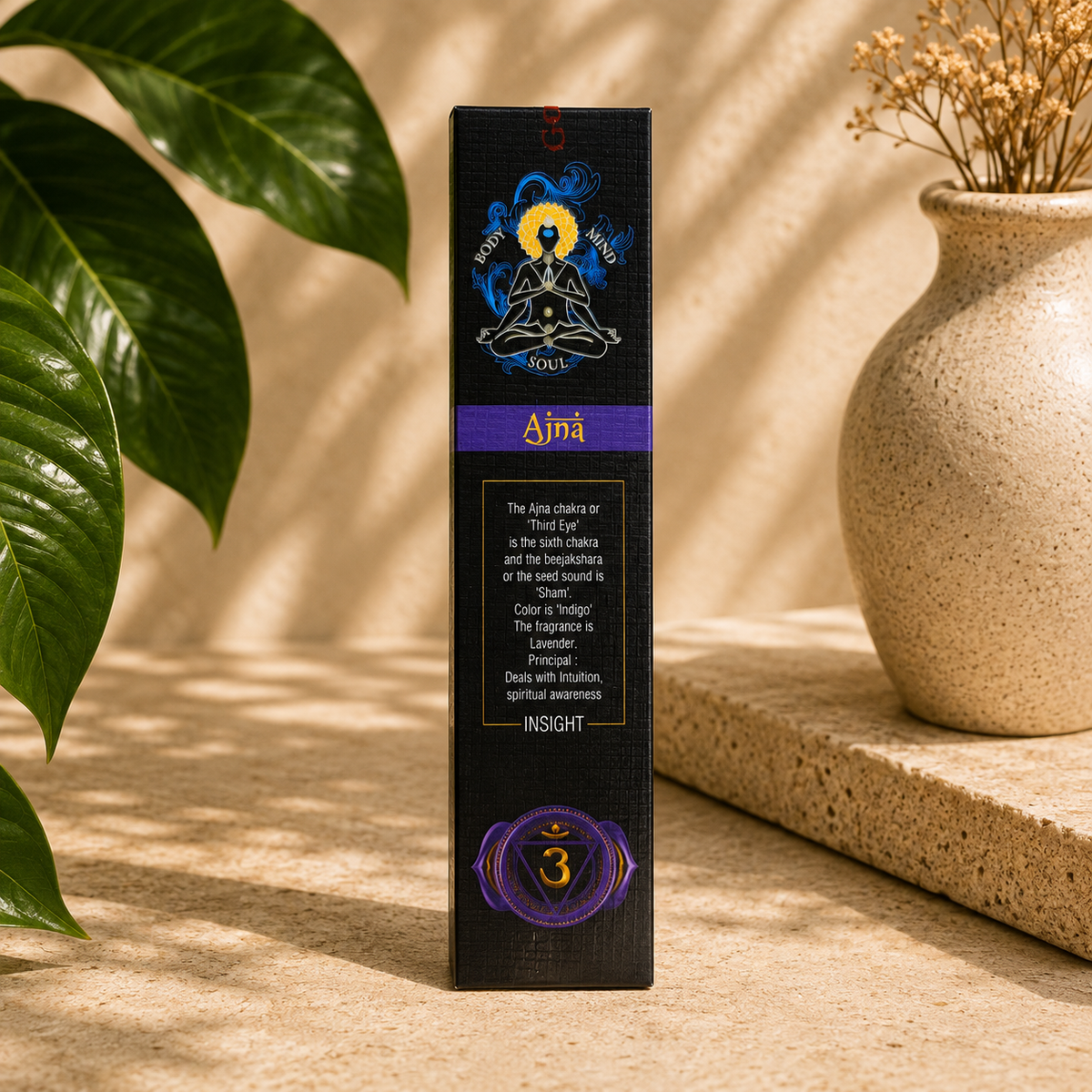 Goloka Ajna Third Eye Chakra Incense Sticks (15g)