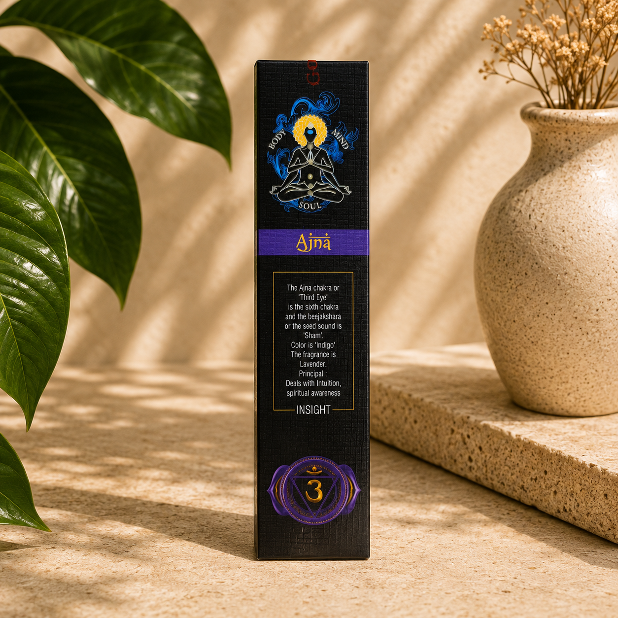 Goloka Ajna Third Eye Chakra Incense Sticks (15g)