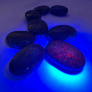 Ruby Zoisite with Mica Palm Stone - 2.5 inch
