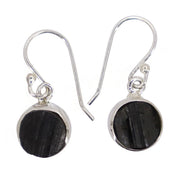 Black Tourmaline Sterling Silver Earrings