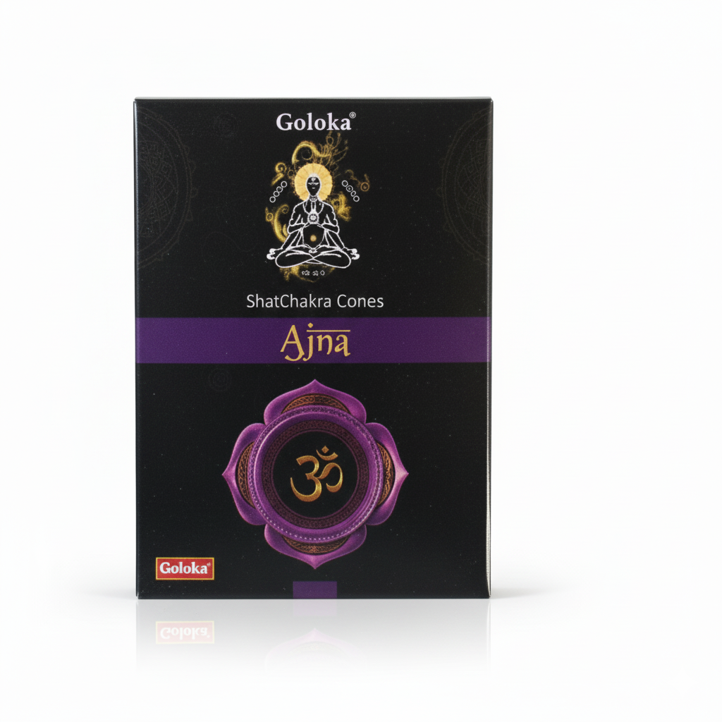 Goloka Ajna Third Eye Chakra Incense Cones (10 Cones)