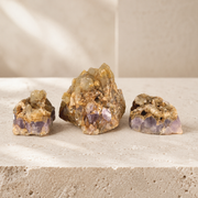 Amethyst with Phantom Quartz & Black Tourmaline Specimen - 2.25-4.5 inch