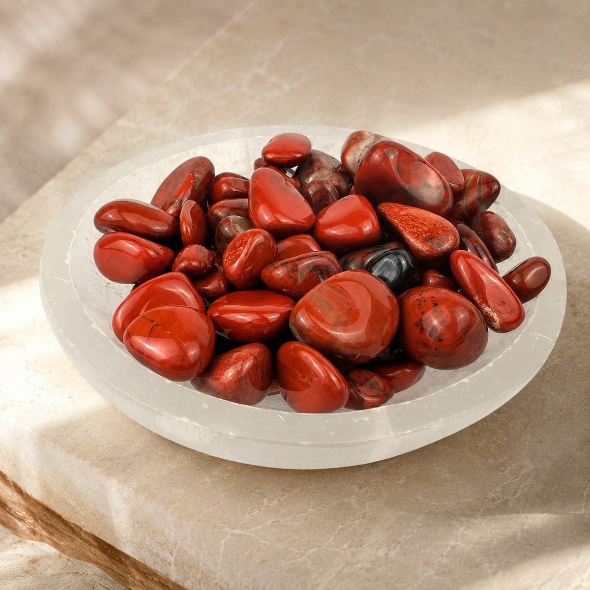 Red Jasper Tumbled Stone - 10-20 mm