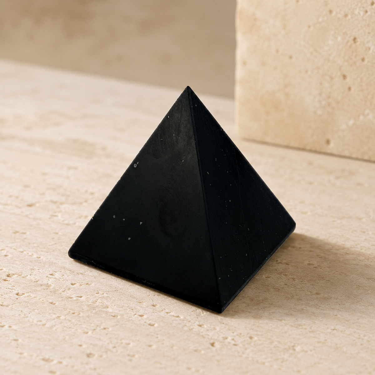 Black Onyx with Pyrite Pyramid - 1.75-2.5 inch