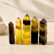 Yellow Fluorite Crystal Tower - 1.5-4.0 inch