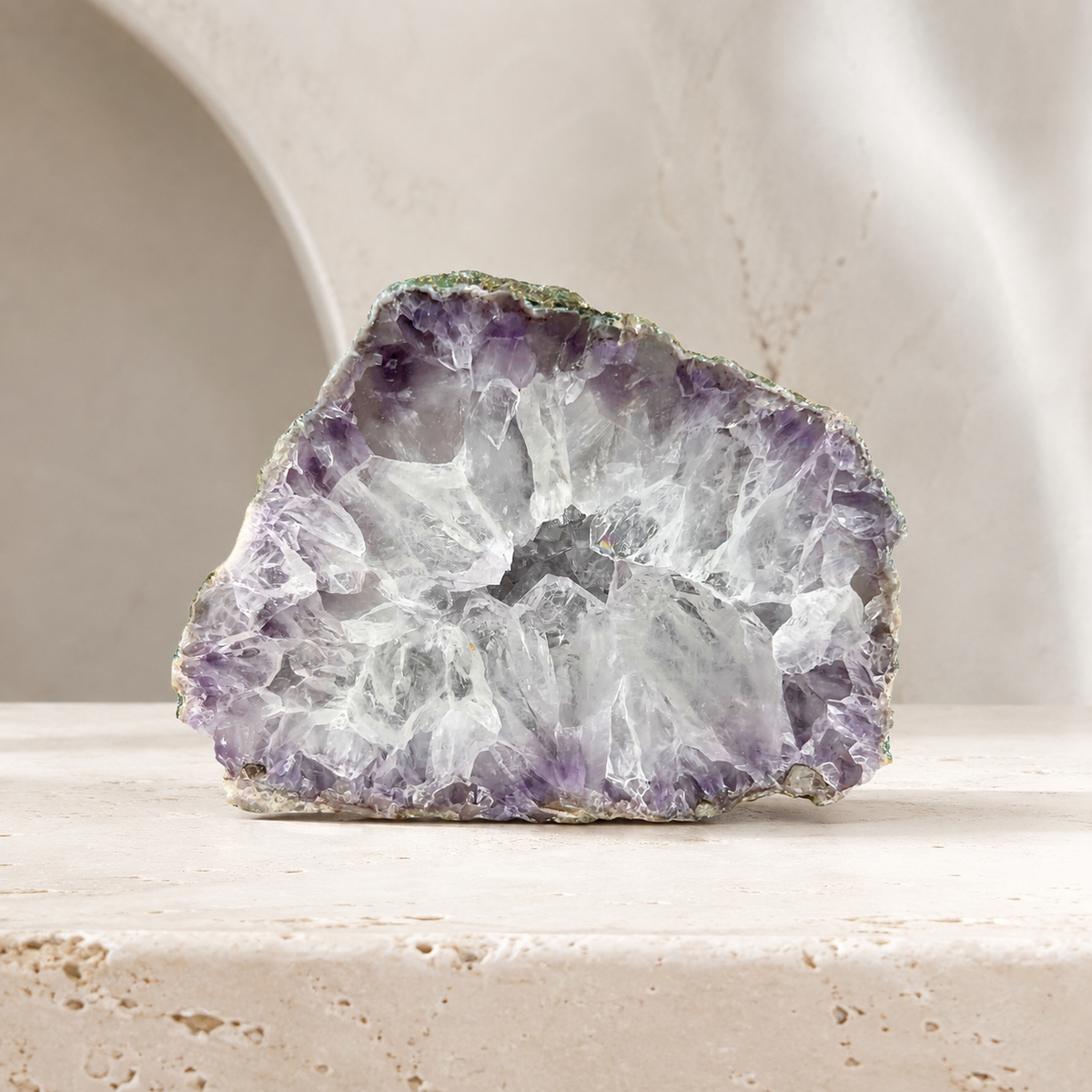 Amethyst Geode Half - 5.0 x 6.6 inch
