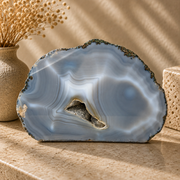 Blue Agate Slab - 4.8 x 7.8 inch