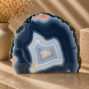 Blue Agate Slab - 4.9 x 6.8 inch