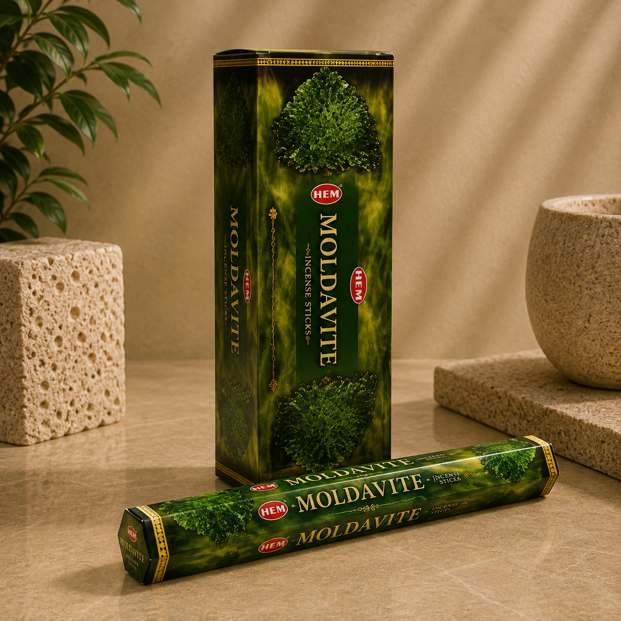 HEM Moldavite Incense Sticks (20g)