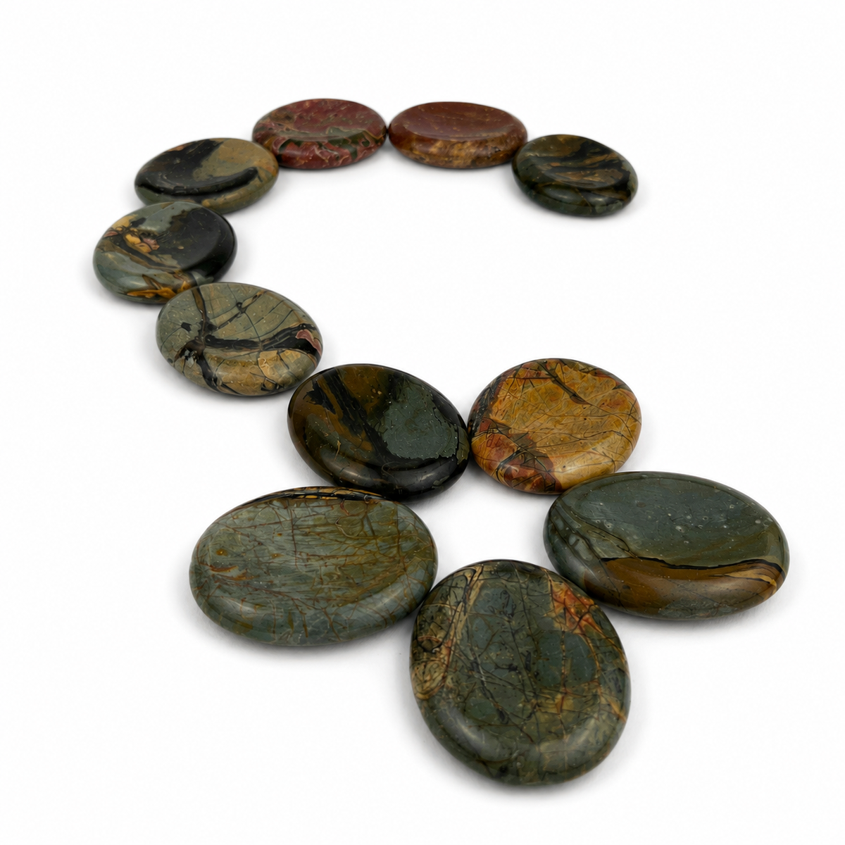Cherry Creek Jasper Worry Stone - 2 inch