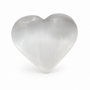 Selenite Puffed Heart - 3-3.25 inch
