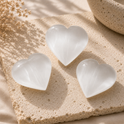 Selenite Puffed Heart - 3-3.25 inch