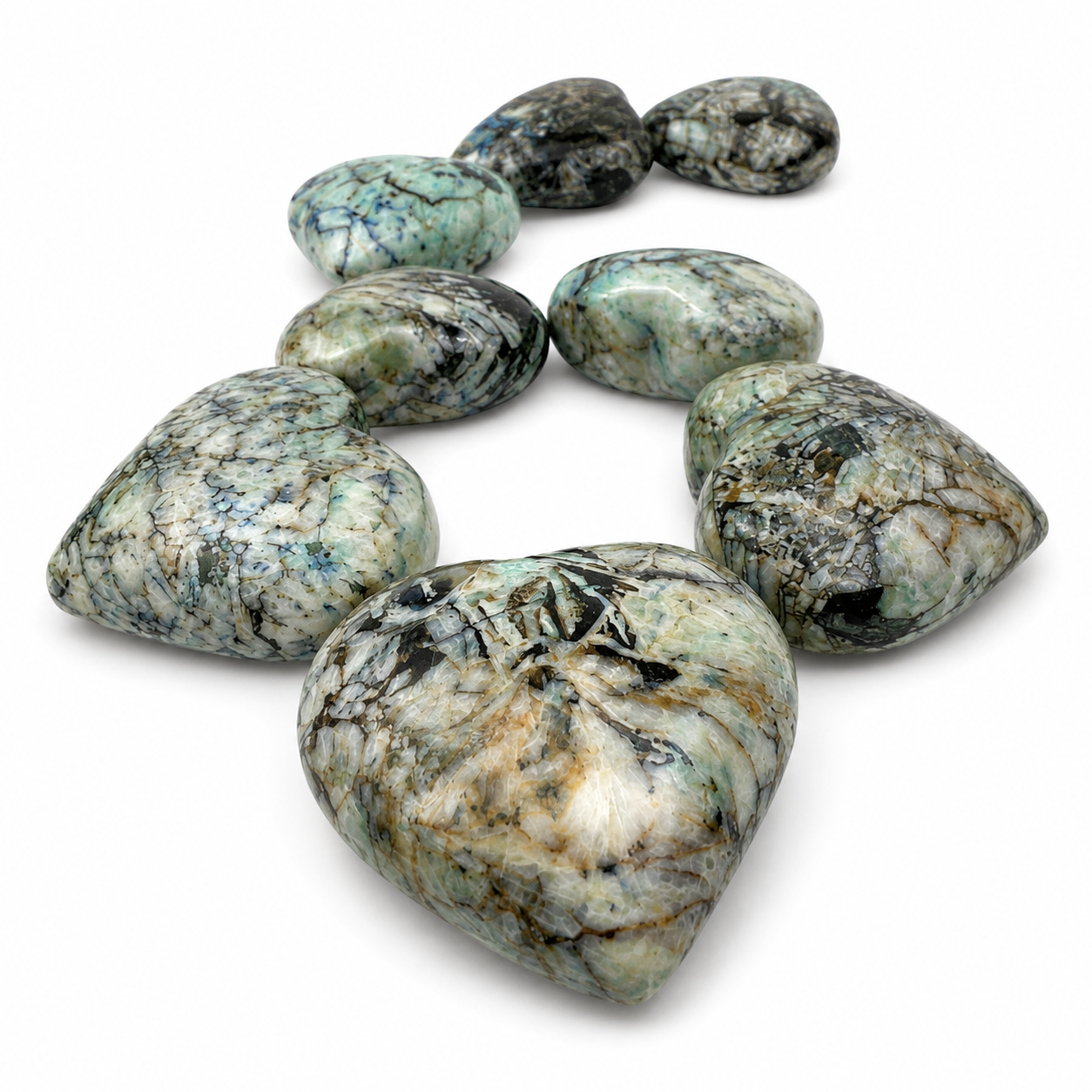 Azurite Malachite Heart - 2.25 inch