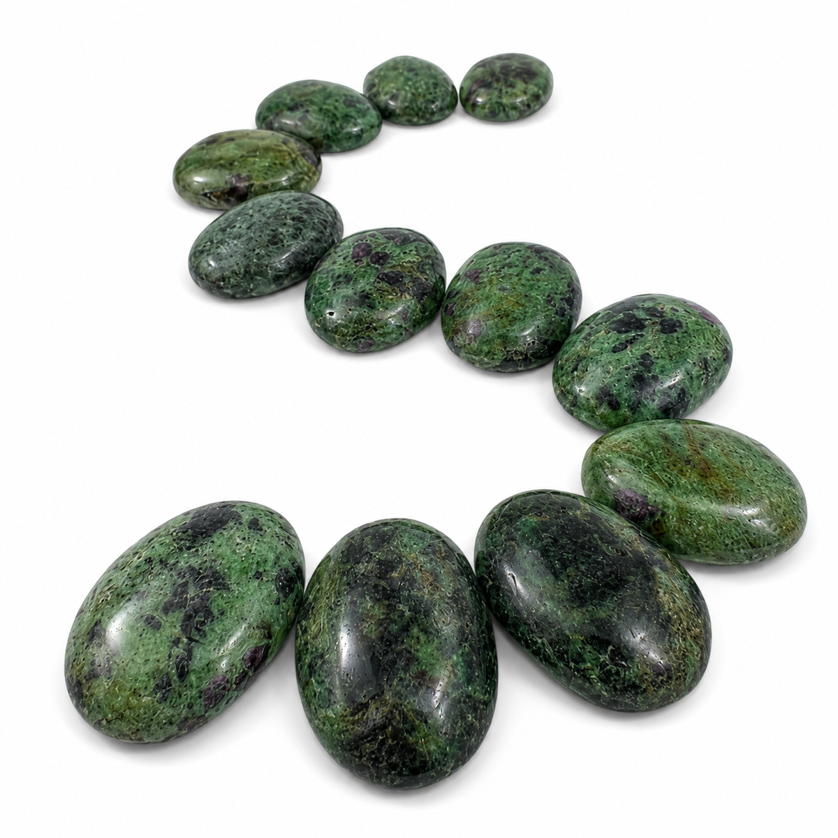Ruby Zoisite Worry Stone - 1.25-1.5 inch