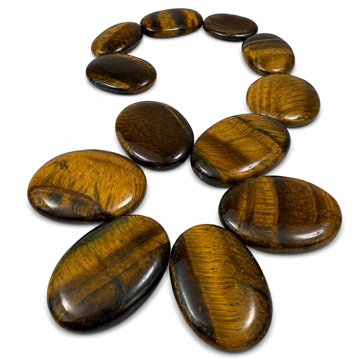 Tiger Eye Worry Stone - 1.5 inch