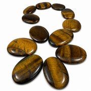 Tiger Eye Worry Stone - 1.5 inch