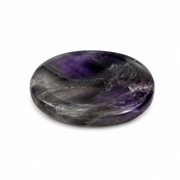 Chevron Amethyst Worry Stone - 1.5 inch