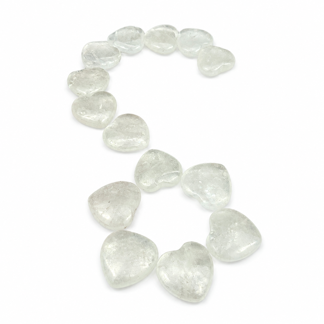 Clear Quartz Heart - 1 inch