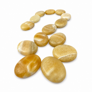 Yellow Aragonite Palm Stone - 1.75 inch