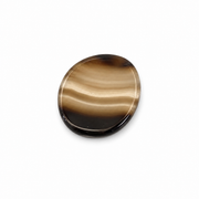 Black Onyx Worry Stone - 1.5-1.75 inch