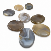 Banded Agate Worry Stone - 1.75 inch