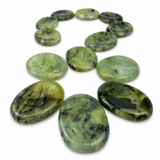 Prehnite Worry Stone - 2-2.25 inch