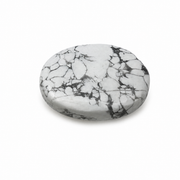 White Howlite Worry Stone - 1.5-1.75 inch