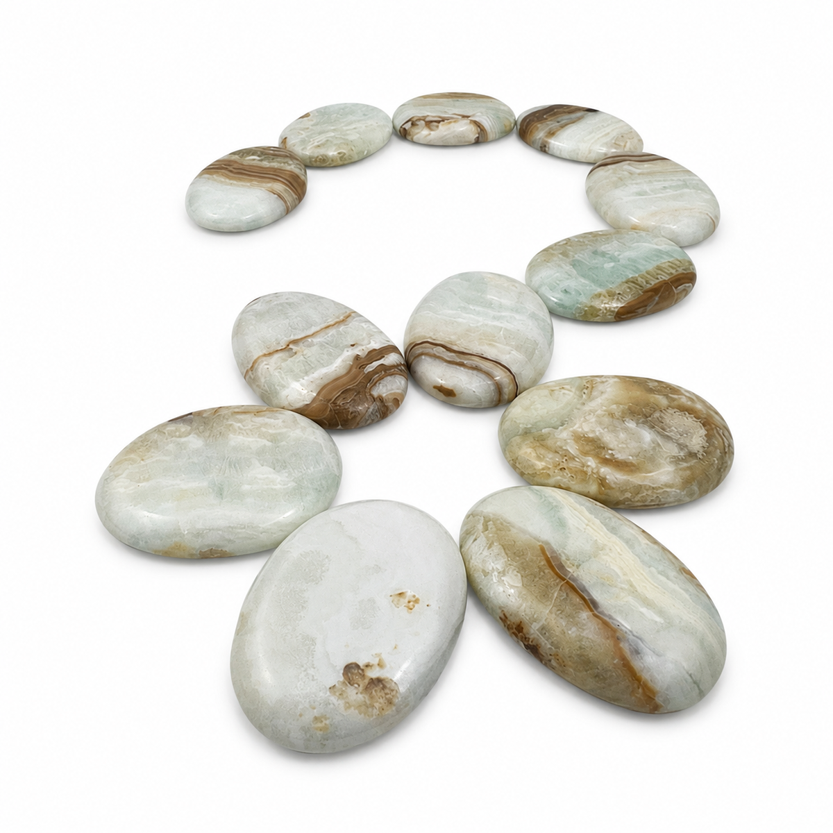 Caribbean Calcite Worry Stone - 1.75-2 inch