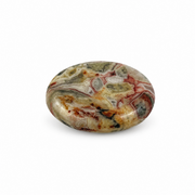 Crazy Lace Agate Worry Stone - 2 inch