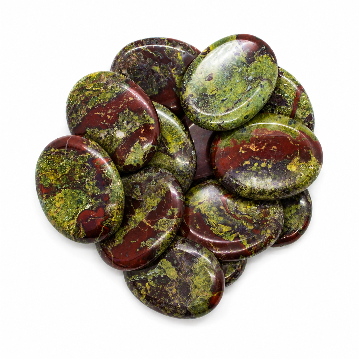Dragon Bloodstone Worry Stone - 2 inch