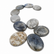Blue Chalcedony Worry Stone - 1.5-1.75 inch