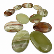 Green Onyx Worry Stone - 2.0-2.25 inch