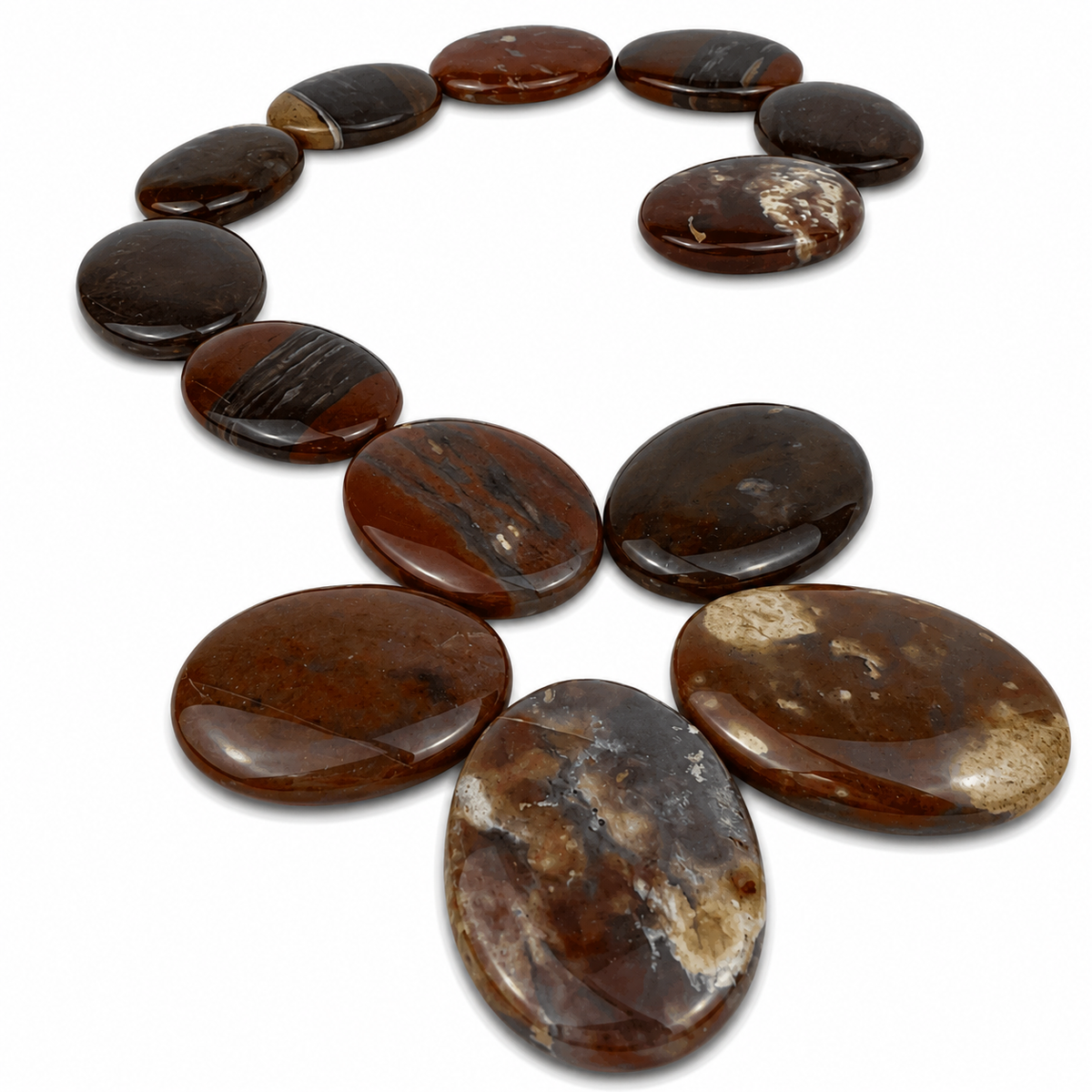 Fancy Jasper Worry Stone - 1.5-2 inch
