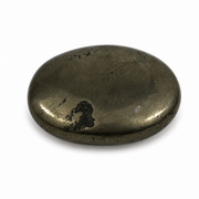 Pyrite with Black Magnetite Worry Stone - 1.5 inch