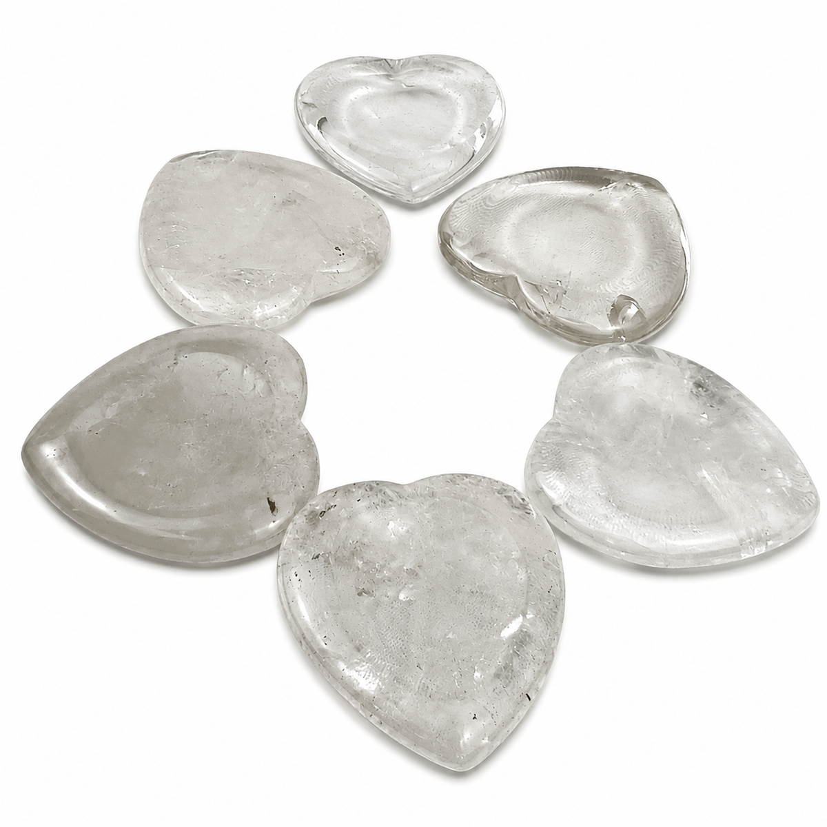 Clear Quartz Worry Stone - 1.5 inch