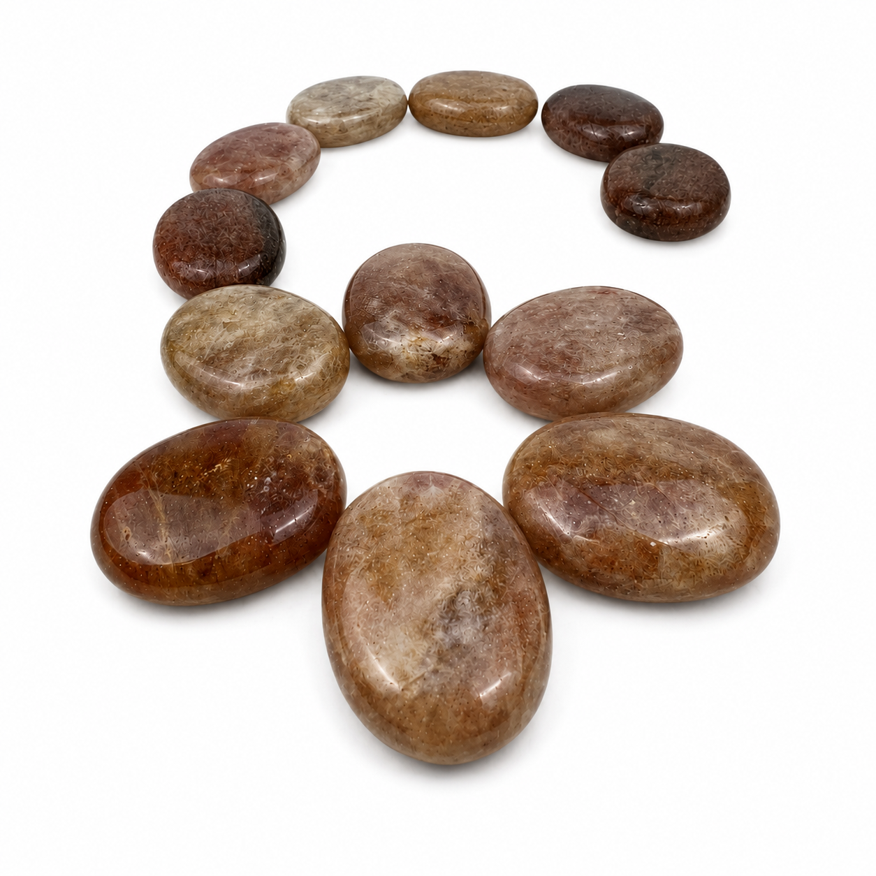 Strawberry Quartz Palm Stone - 1.75 inch