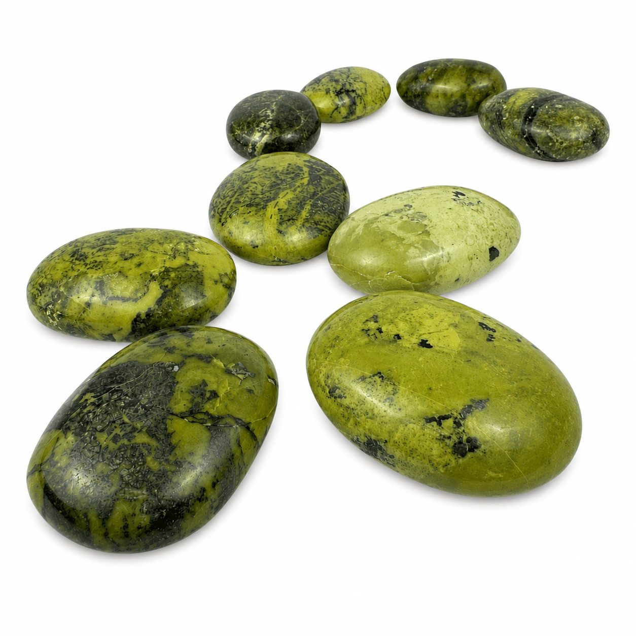 Serpentine Palm Stone - 2.5 inch