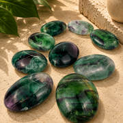 Fluorite Palm Stone - 2.5-2.75 inch