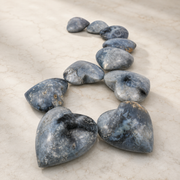 Blue Agate Heart - 2 inch