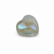 Angel Aura Plated Crystal Quartz Heart - 1.0 inch