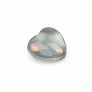 Angel Aura Plated Crystal Quartz Heart - 1.0 inch