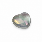 Angel Aura Plated Crystal Quartz Heart - 1.0 inch