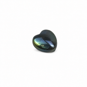 Black Rainbow Plated Crystal Quartz Heart - 1.0 inch