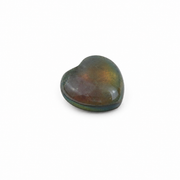 Black Rainbow Plated Crystal Quartz Heart - 1.0 inch