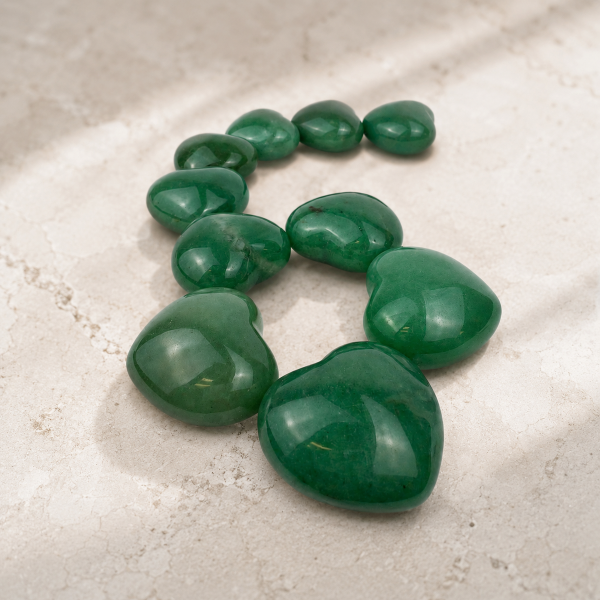 Green Aventurine Heart - 1.5-1.75 inch