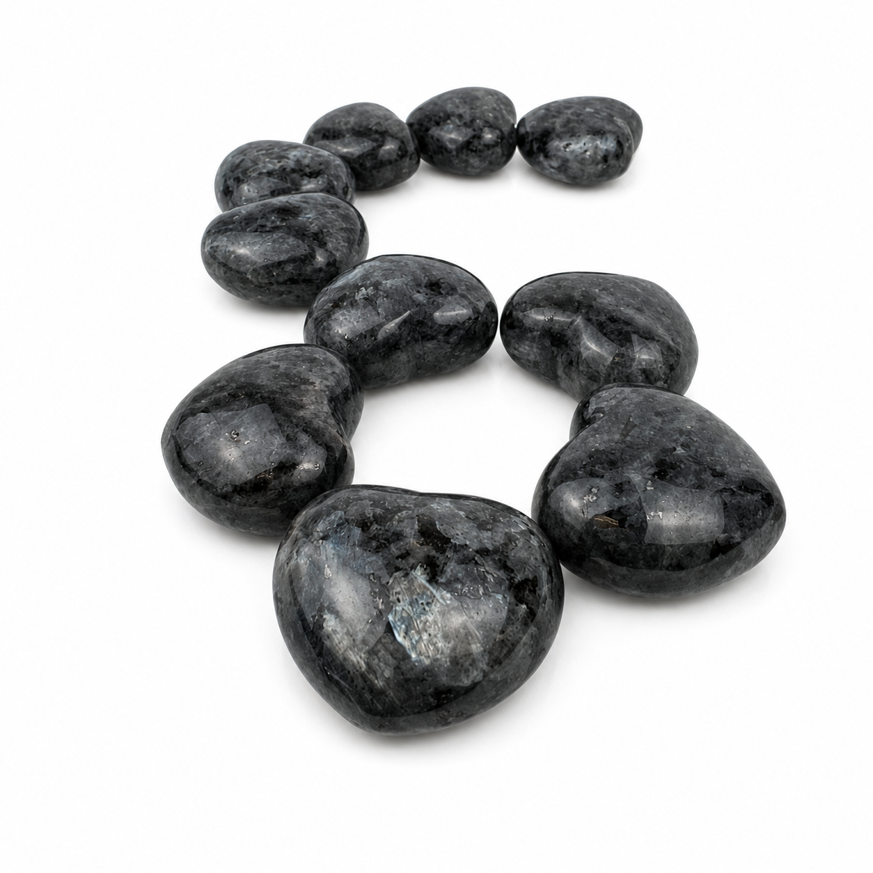 Larvikite Heart - 1.7-1.8 inch