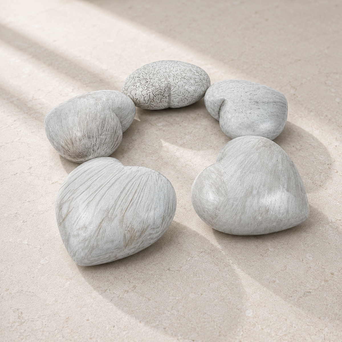 Scolecite Heart - 1.75 inch