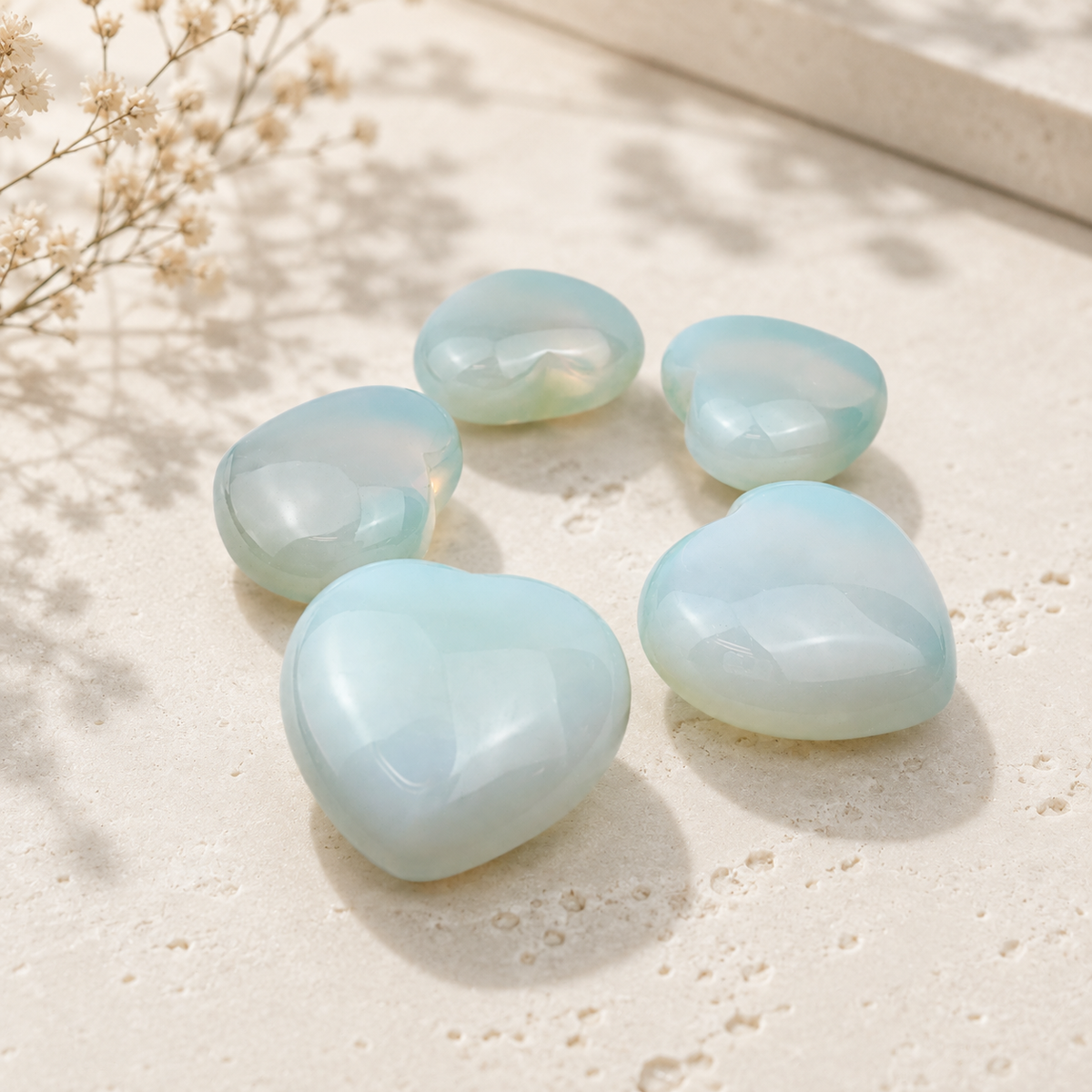 Opalite Heart - 1.75 inch