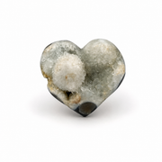 Black Agate with Quartz Heart - 4.75 inch