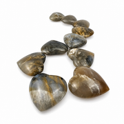 Dendritic Opal Heart - 1.75 inch
